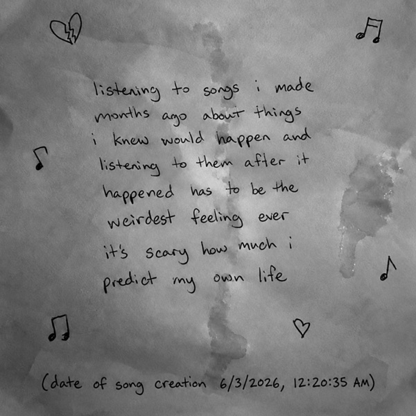 I didn't wanna write a song about it artwork